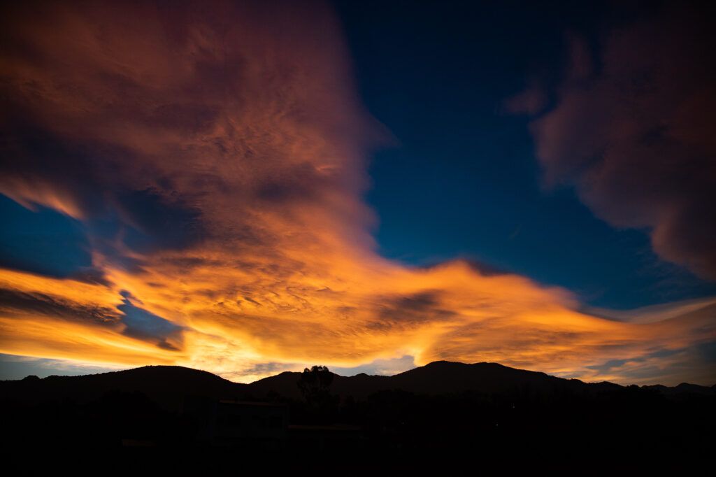 Atardecer cerca de Jujuy, en viaje fotográfico a Salta y Jujuy