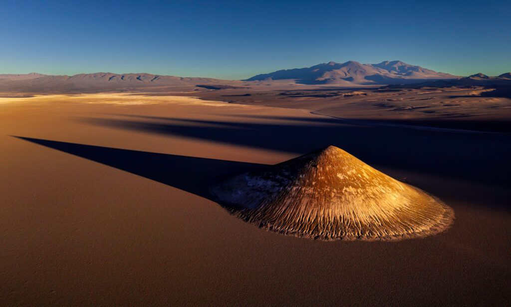 Cono de Arita al atardecer, durante viaje fotográfico a Salta y Jujuy
